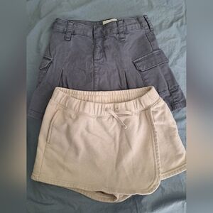 Abercrombie Kids Skorts - Gray and Cream Shorts Set Size 11/12